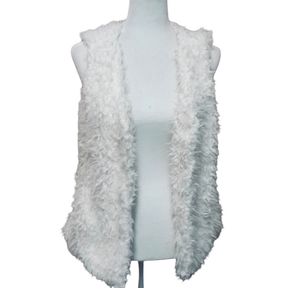 NWT KENNETH BLAKE Faux Fur Shearling Vest Jacket Size S - Picture 9 of 9